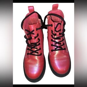 Art Class  Pink Kids Boots Girls Size 2 Lace & Zip